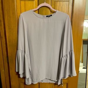 Lilac Flowy Sleeve Blouse